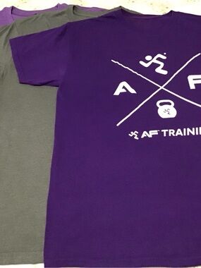 AF Training Purple Short-Sleeve Graphic Tees Set of 3